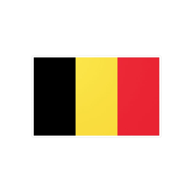 Autocollant Drapeau de la Belgique en plusieurs tailles - Pixelforma