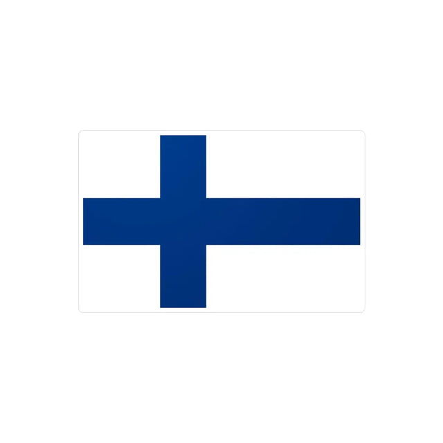 Autocollant Drapeau de la Finlande en plusieurs tailles - Pixelforma 