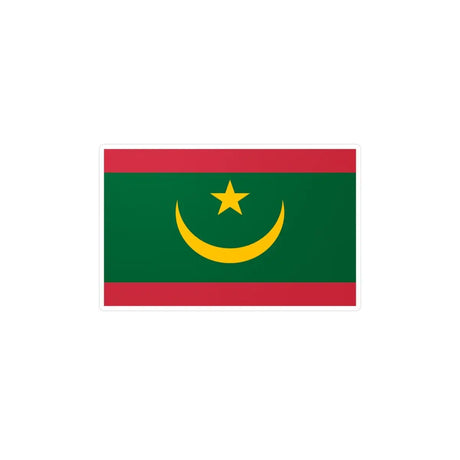 Autocollant Drapeau de la Mauritanie en plusieurs tailles - Pixelforma 