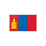 Autocollant Drapeau de la Mongolie en plusieurs tailles - Pixelforma