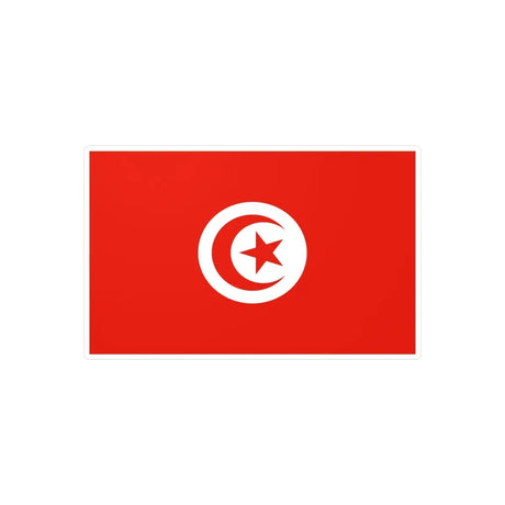 Autocollant Drapeau de la Tunisie en plusieurs tailles - Pixelforma 