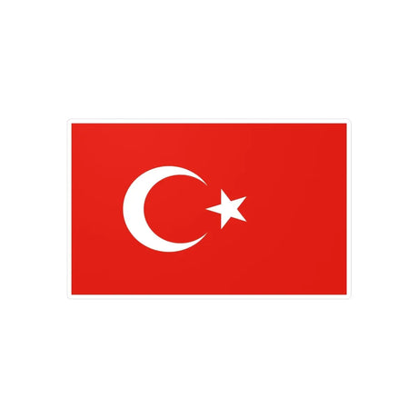 Autocollant Drapeau de la Turquie en plusieurs tailles - Pixelforma 