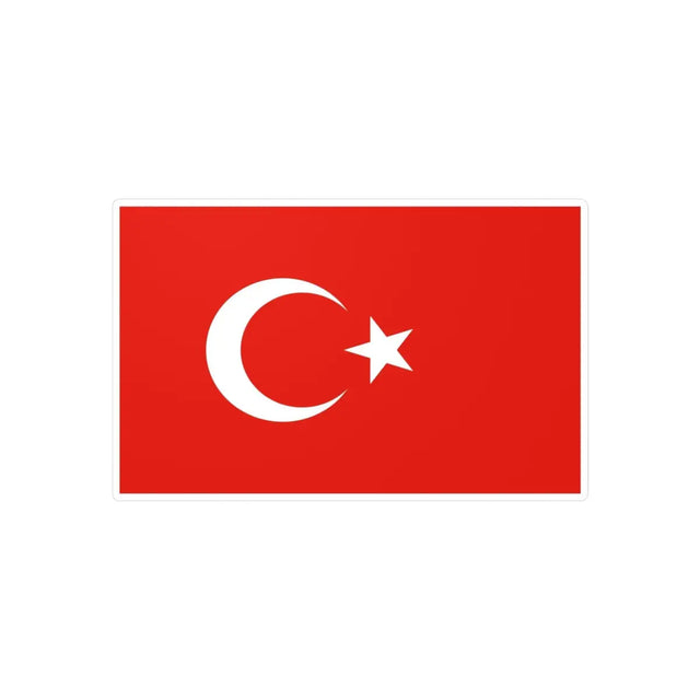 Autocollant Drapeau de la Turquie en plusieurs tailles - Pixelforma 