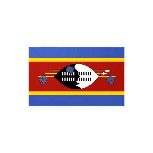 Autocollant Drapeau de l'Eswatini en plusieurs tailles - Pixelforma 