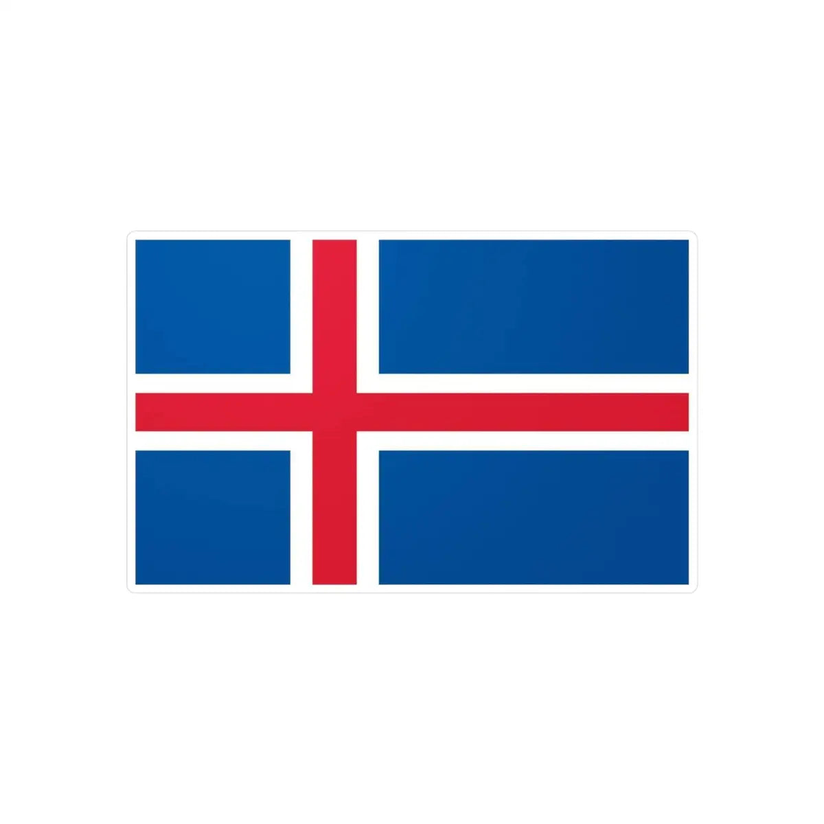 Autocollant Drapeau de l'Islande en plusieurs tailles - Pixelforma 