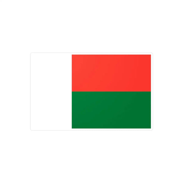 Autocollant Drapeau de Madagascar en plusieurs tailles - Pixelforma 