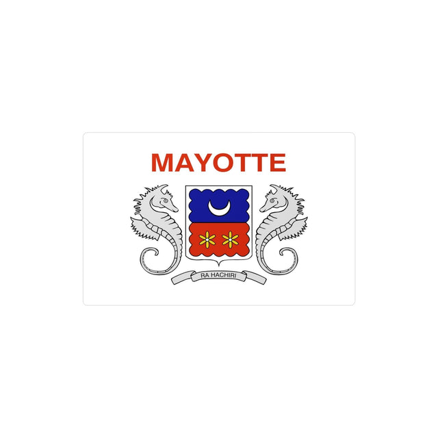 Autocollant Drapeau de Mayotte en plusieurs tailles - Pixelforma