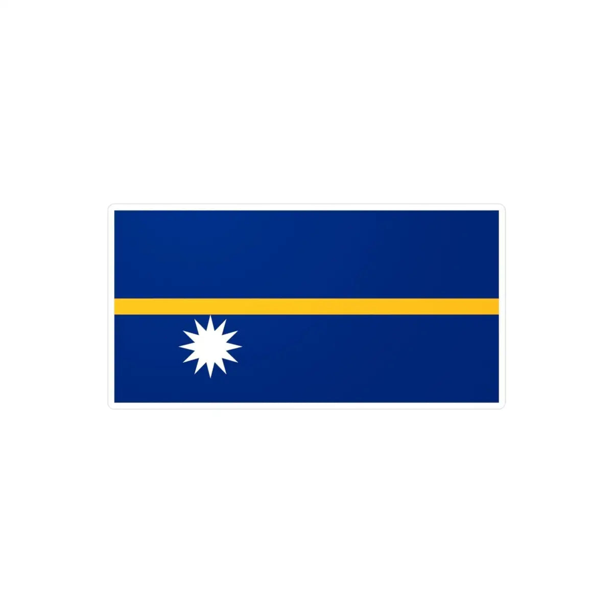 Autocollant Drapeau de Nauru en plusieurs tailles - Pixelforma 