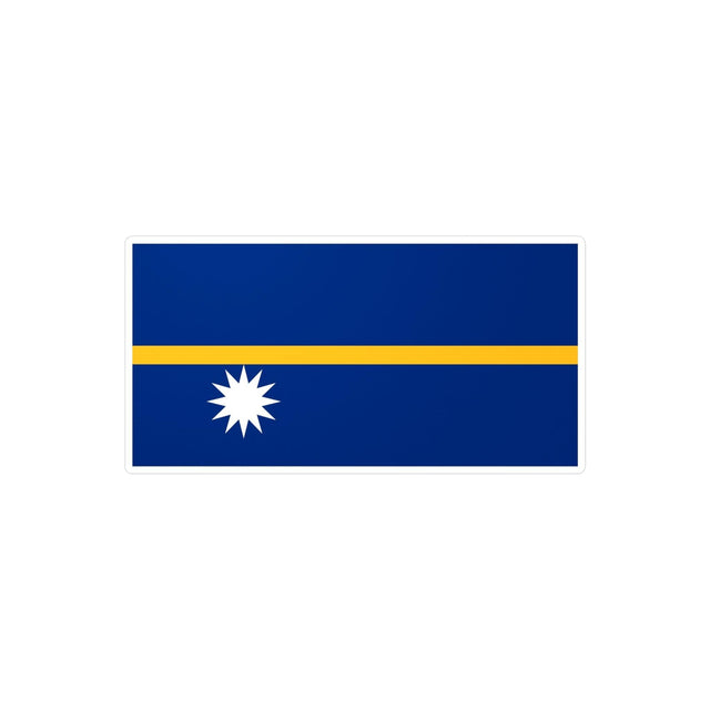 Autocollant Drapeau de Nauru en plusieurs tailles - Pixelforma