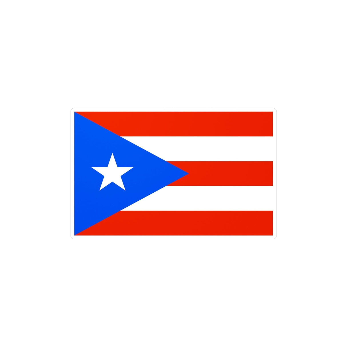 Autocollant Drapeau de Porto Rico en plusieurs tailles - Pixelforma