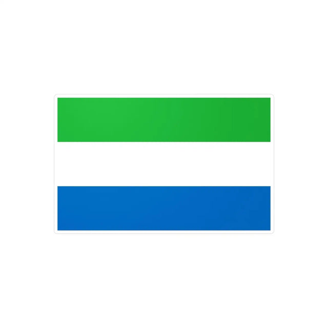 Autocollant Drapeau de Sierra Leone en plusieurs tailles - Pixelforma 