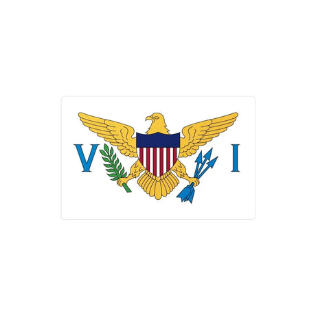 Autocollant Drapeau des Îles Vierges des États-Unis en plusieurs tailles - Pixelforma 