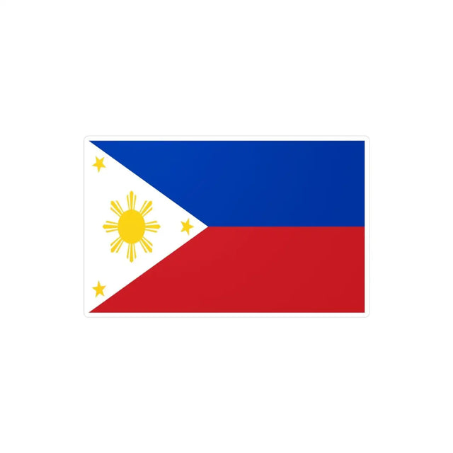 Autocollant Drapeau des Philippines en plusieurs tailles - Pixelforma 