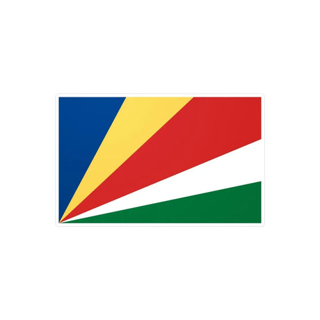 Autocollant Drapeau des Seychelles en plusieurs tailles - Pixelforma 