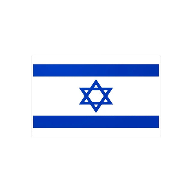 Autocollant Drapeau d'Israël en plusieurs tailles - Pixelforma 