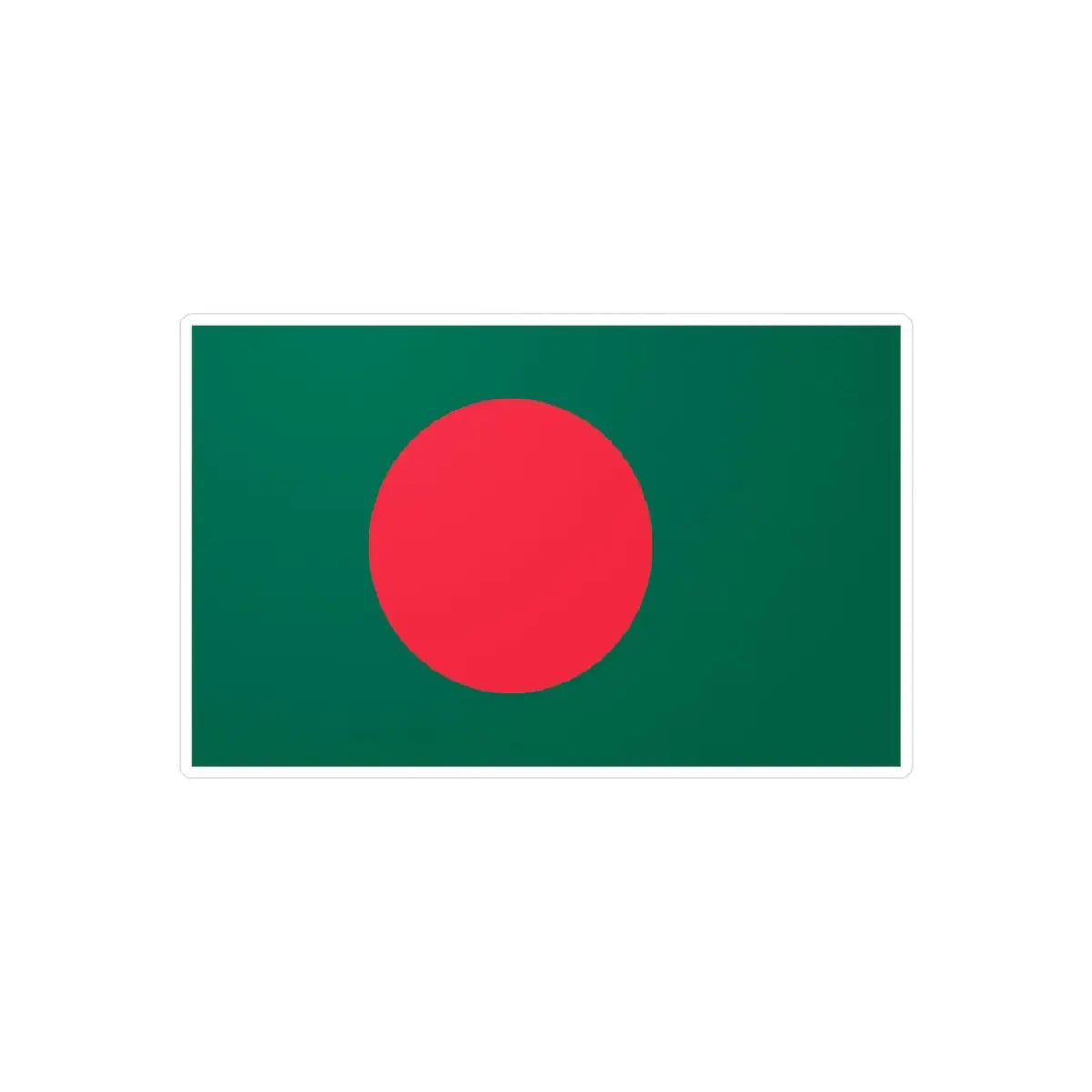 Autocollant Drapeau du Bangladesh en plusieurs tailles - Pixelforma 