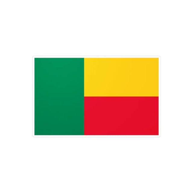 Autocollant Drapeau du Bénin en plusieurs tailles - Pixelforma 