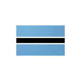 Autocollant Drapeau du Botswana en plusieurs tailles - Pixelforma 