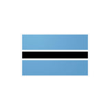 Autocollant Drapeau du Botswana en plusieurs tailles - Pixelforma