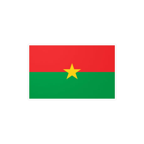 Autocollant Drapeau du Burkina Faso en plusieurs tailles - Pixelforma