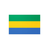 Autocollant Drapeau du Gabon en plusieurs tailles - Pixelforma