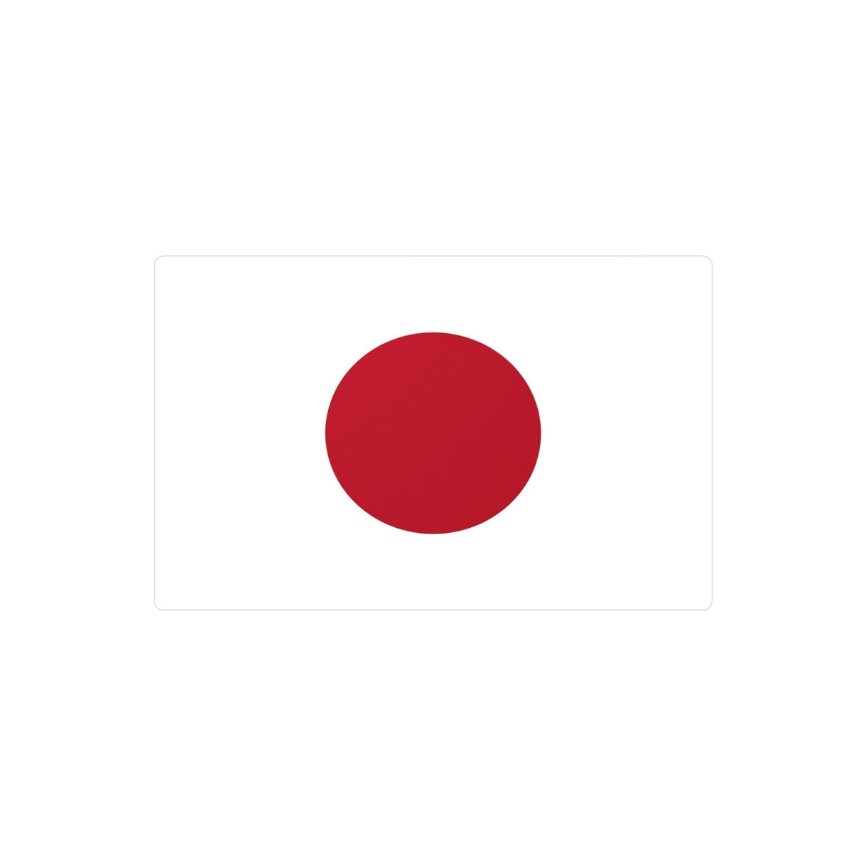 Autocollant Drapeau du Japon en plusieurs tailles - Pixelforma