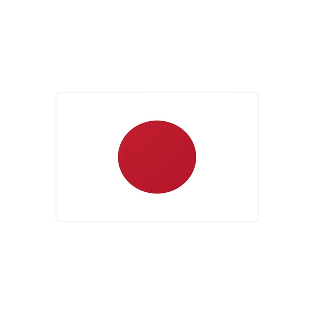 Autocollant Drapeau du Japon en plusieurs tailles - Pixelforma