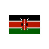 Autocollant Drapeau du Kenya en plusieurs tailles - Pixelforma 