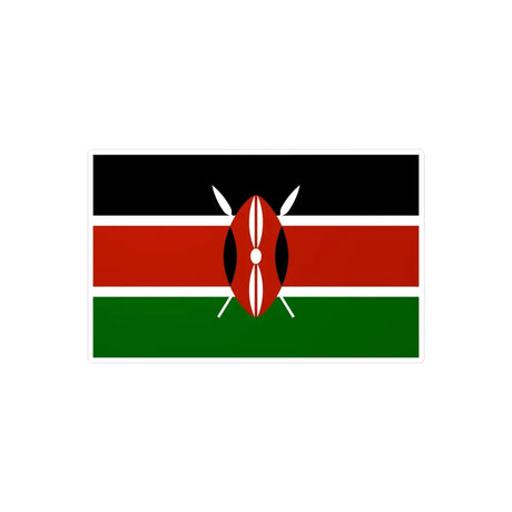 Autocollant Drapeau du Kenya en plusieurs tailles - Pixelforma 