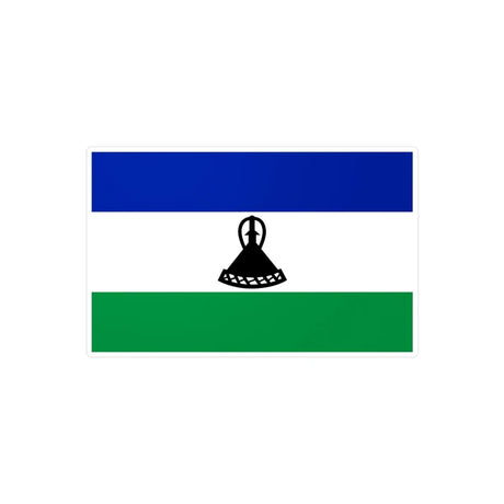 Autocollant Drapeau du Lesotho en plusieurs tailles - Pixelforma 