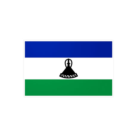 Autocollant Drapeau du Lesotho en plusieurs tailles - Pixelforma