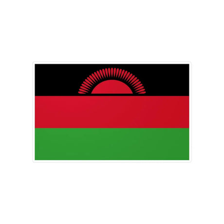 Autocollant Drapeau du Malawi en plusieurs tailles - Pixelforma 