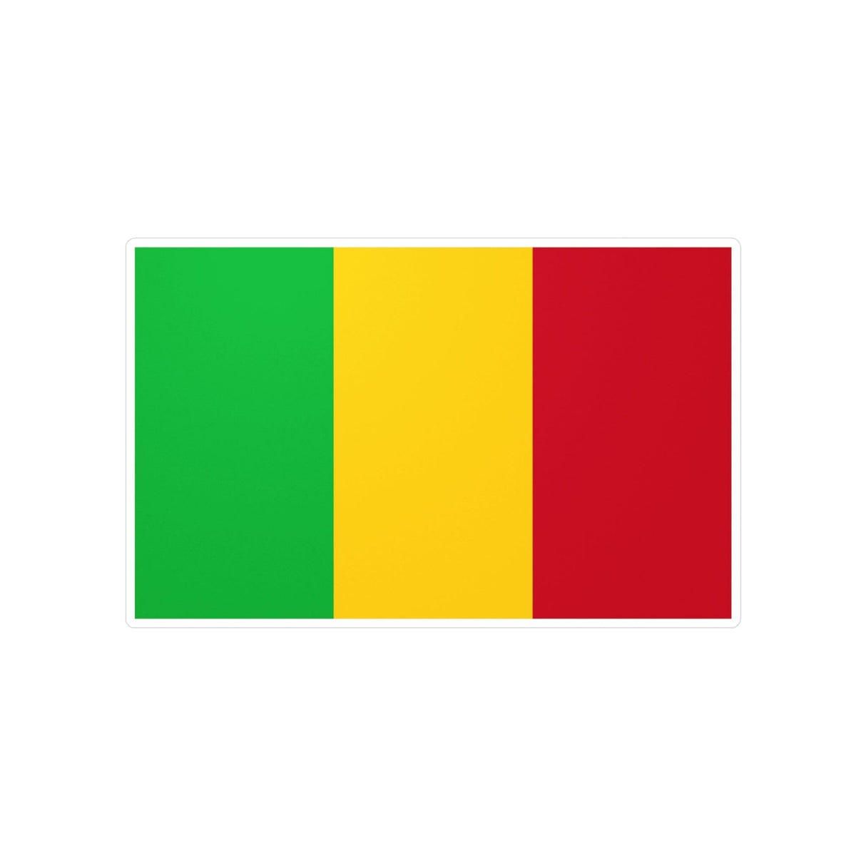 Autocollant Drapeau du Mali en plusieurs tailles - Pixelforma