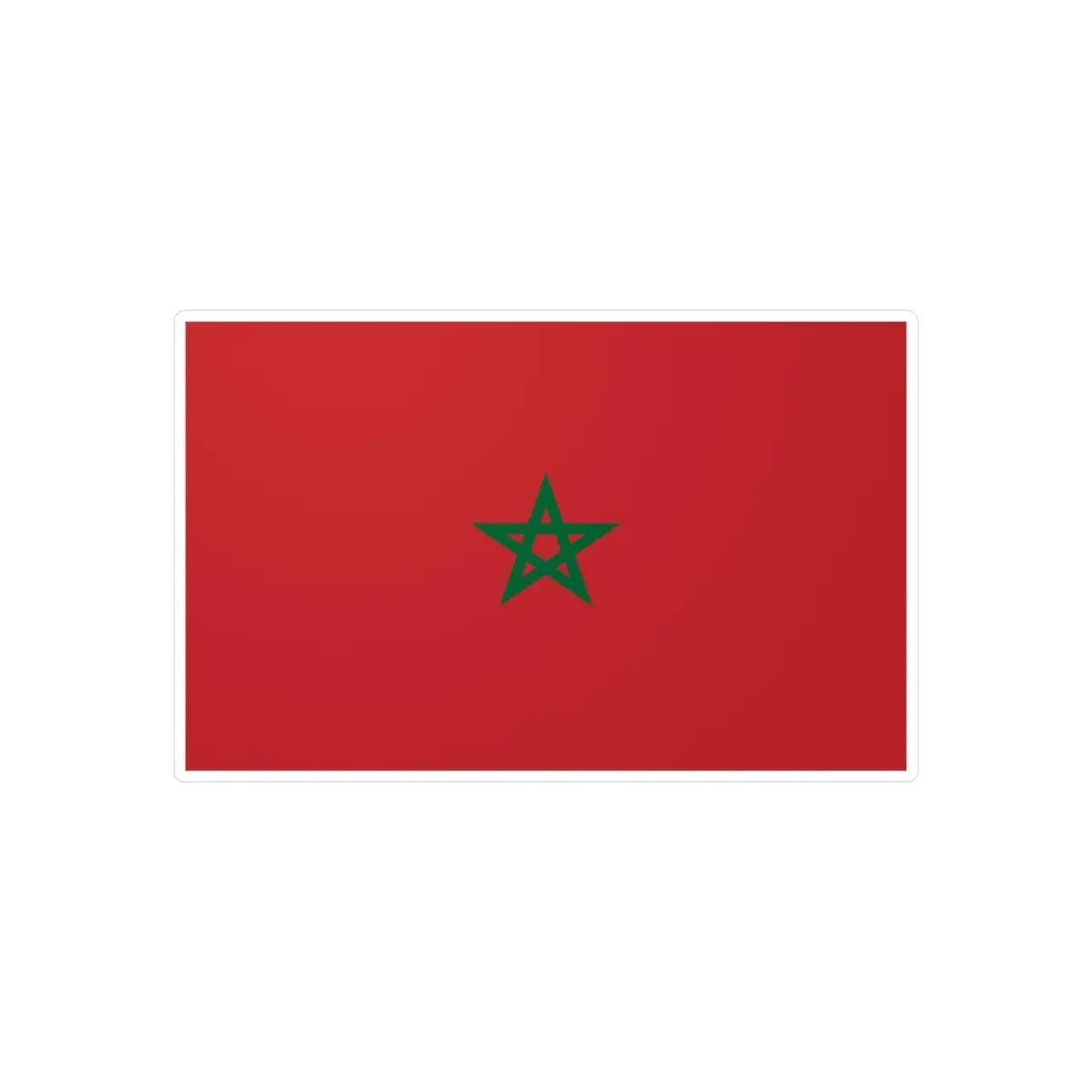 Autocollant Drapeau du Maroc en plusieurs tailles - Pixelforma 