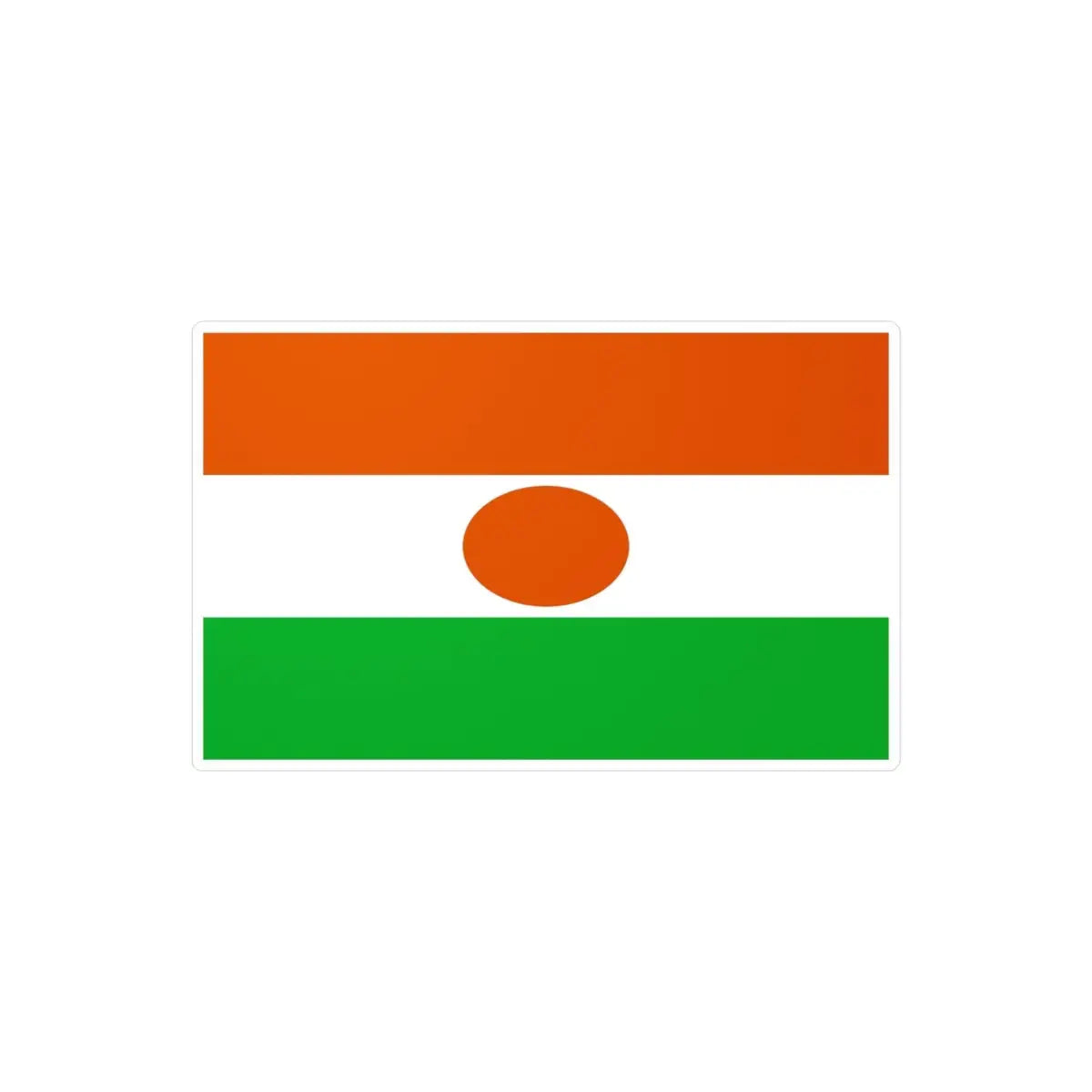 Autocollant Drapeau du Niger en plusieurs tailles - Pixelforma 