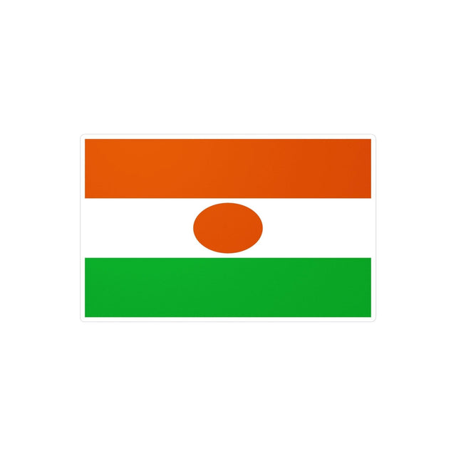 Autocollant Drapeau du Niger en plusieurs tailles - Pixelforma