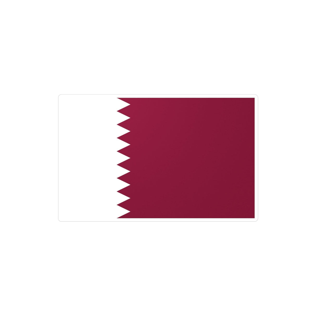 Autocollant Drapeau du Qatar en plusieurs tailles - Pixelforma