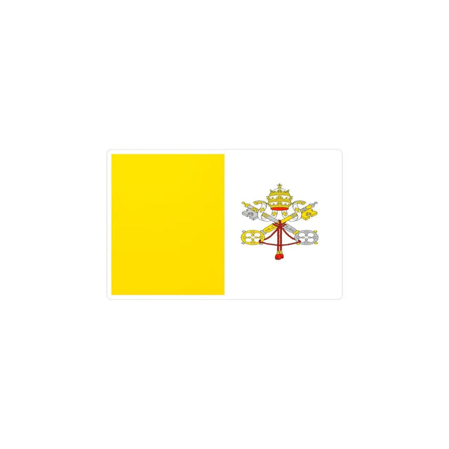 Autocollant Drapeau du Vatican en plusieurs tailles - Pixelforma 