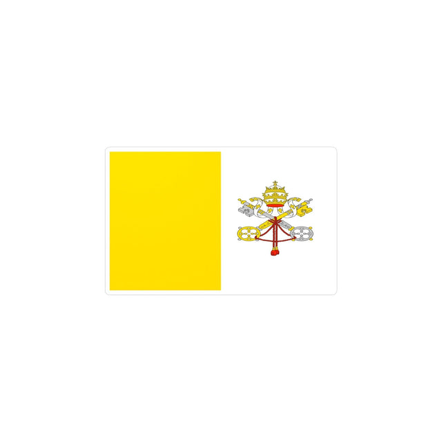 Autocollant Drapeau du Vatican en plusieurs tailles - Pixelforma