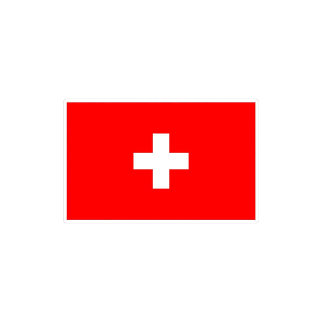 Autocollant Drapeau et armoiries de la Suisse en plusieurs tailles - Pixelforma