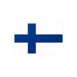 Autocollant drapeau finlande pvc rectangulaire résistant