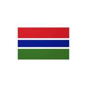 Autocollant drapeau gambie rectangle pvc résistant