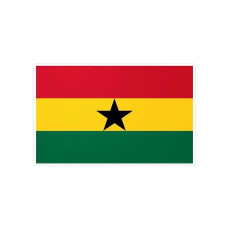 Autocollant drapeau ghana rectangle pvc résistant adhésif