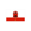 Autocollant drapeau gibraltar pvc résistant forme rectangle