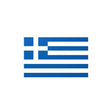 Autocollant drapeau grèce rectangulaire pvc résistant