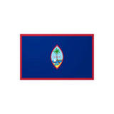 Autocollant drapeau guam rectangle pvc résistant décoratif