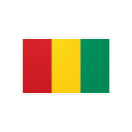 Autocollant drapeau guinée rectangle pvc résistant facile