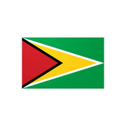 Autocollant drapeau guyana rectangle en pvc résistant