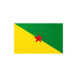 Autocollant drapeau guyane rectangle pvc résistant