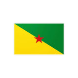 Autocollant drapeau guyane rectangle pvc résistant